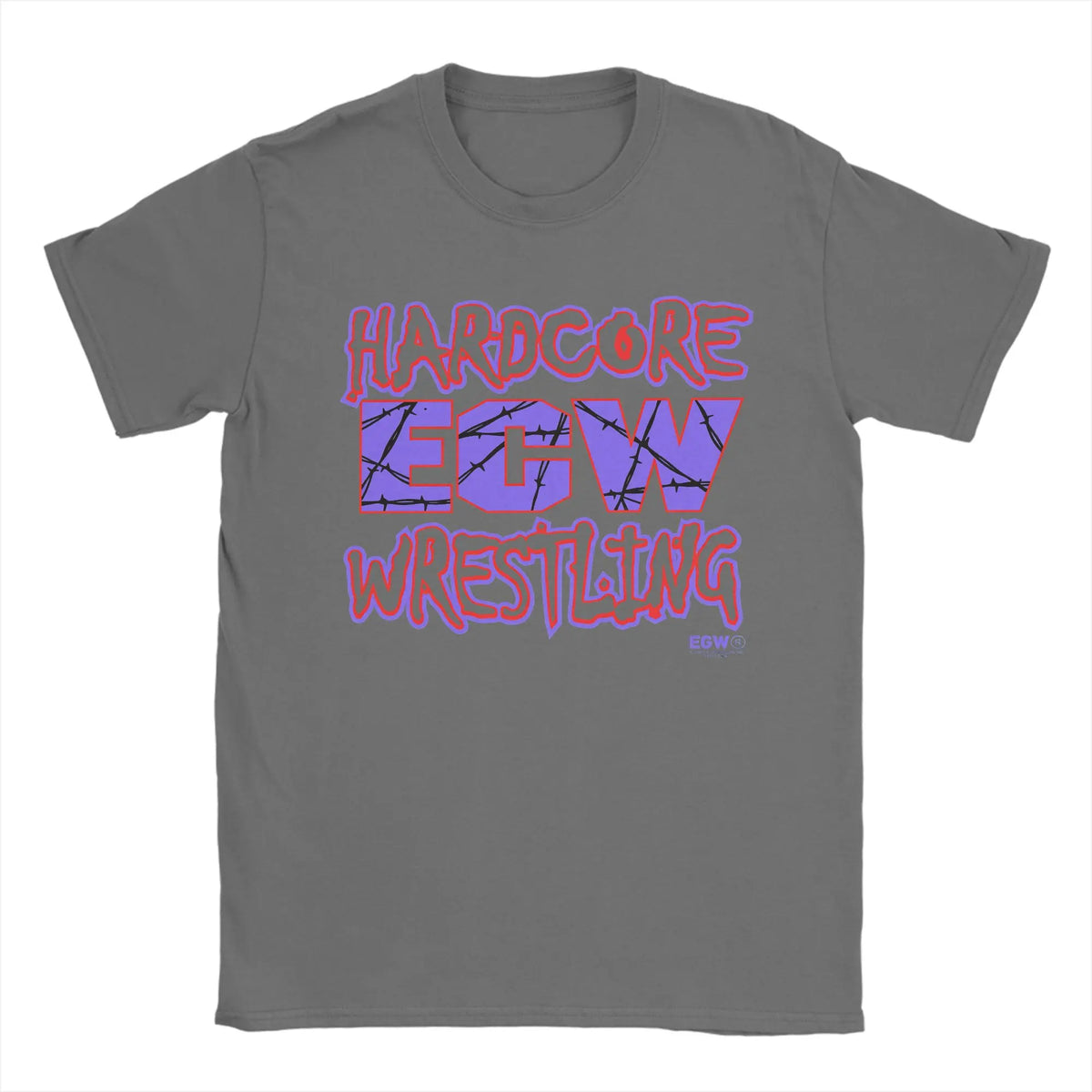 Ecw Hardcore Wrestling  Cotton T Shirt For Mens Summer  Y2K Retro T-Shirts Comfortable Fashion Tees Oversized Custom DIY Tops
