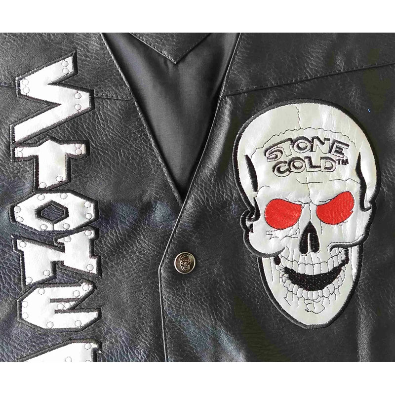 Steve Austin 3:16 Smoking Skull Vest Skull Vest Texas Rattlesnake New Austin 3:16 Smoking Skull Vest New Stone