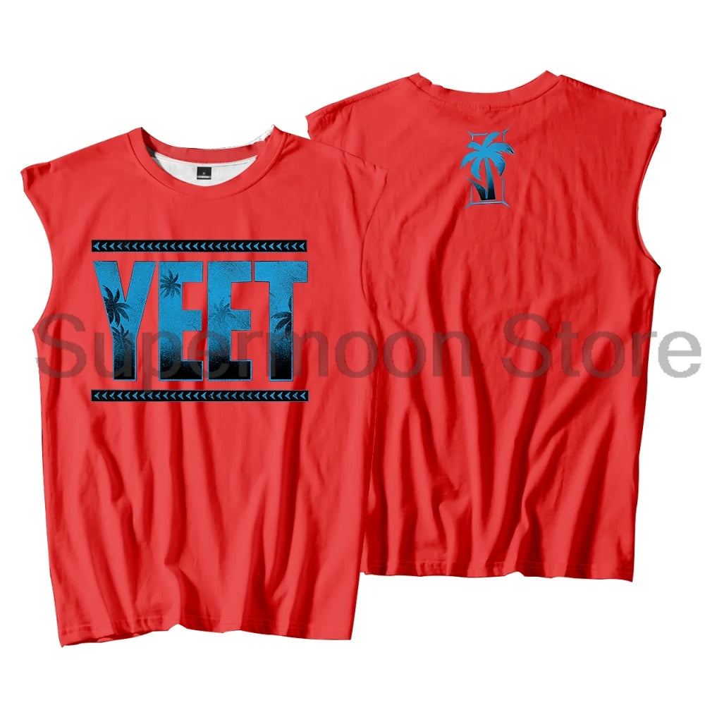 Jey Uso Yeet Tank Tops Unisex Sleeveless Sport Gym Vest Women Men Streetwear Trendy Outdoor Sportwear