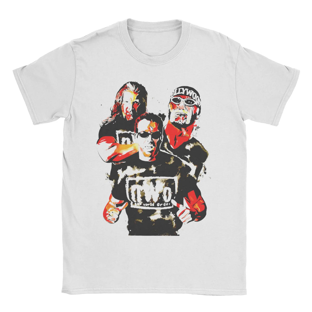 Men Women T-Shirts WCW NWO White Funny Cotton Tee Shirt Short Sleeve T Shirts O Neck Clothes Plus Size