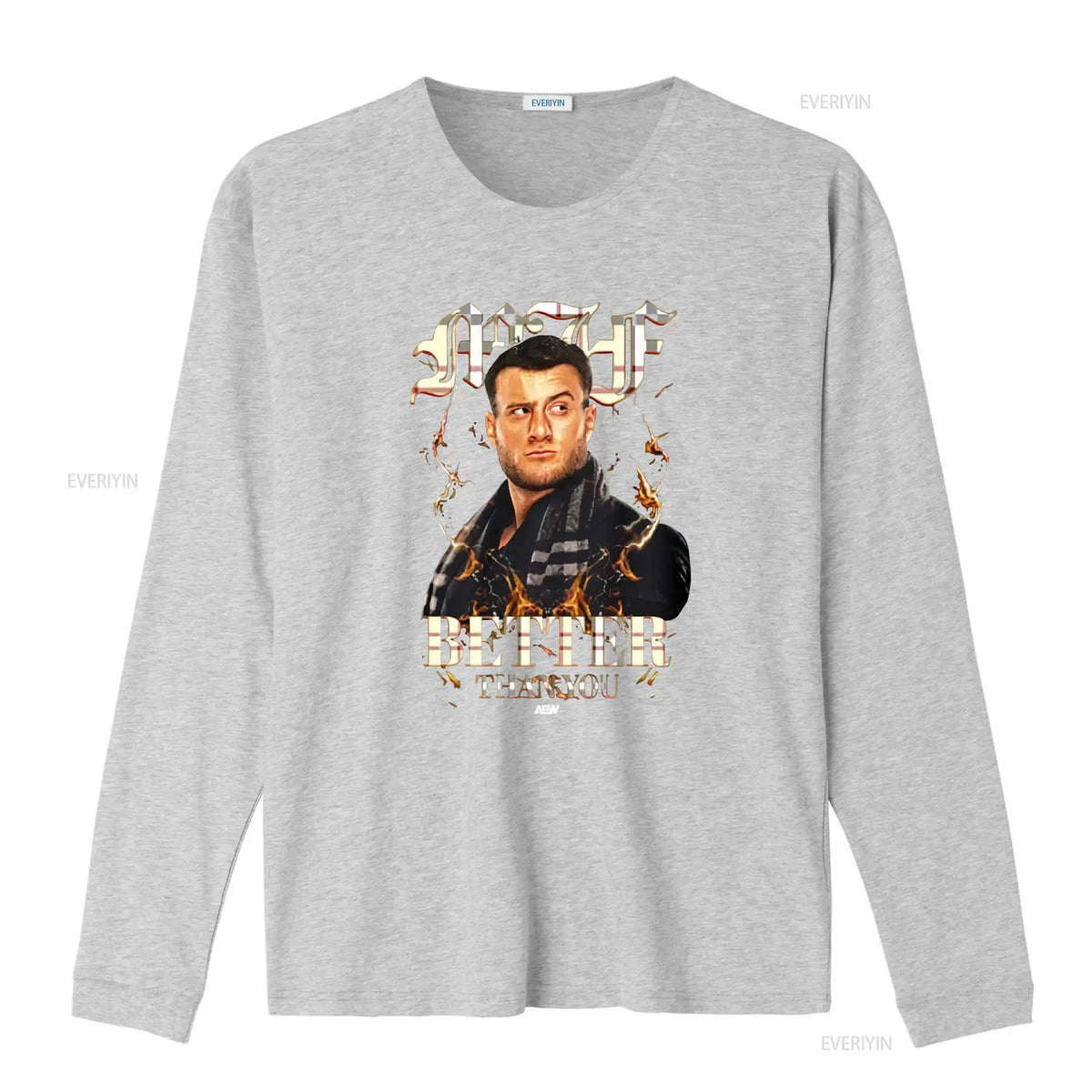 MJF Simply Better Than You AEW Official Print T Shirt for Men Stylish and Bold Design vintage Washed Soft designer clothes