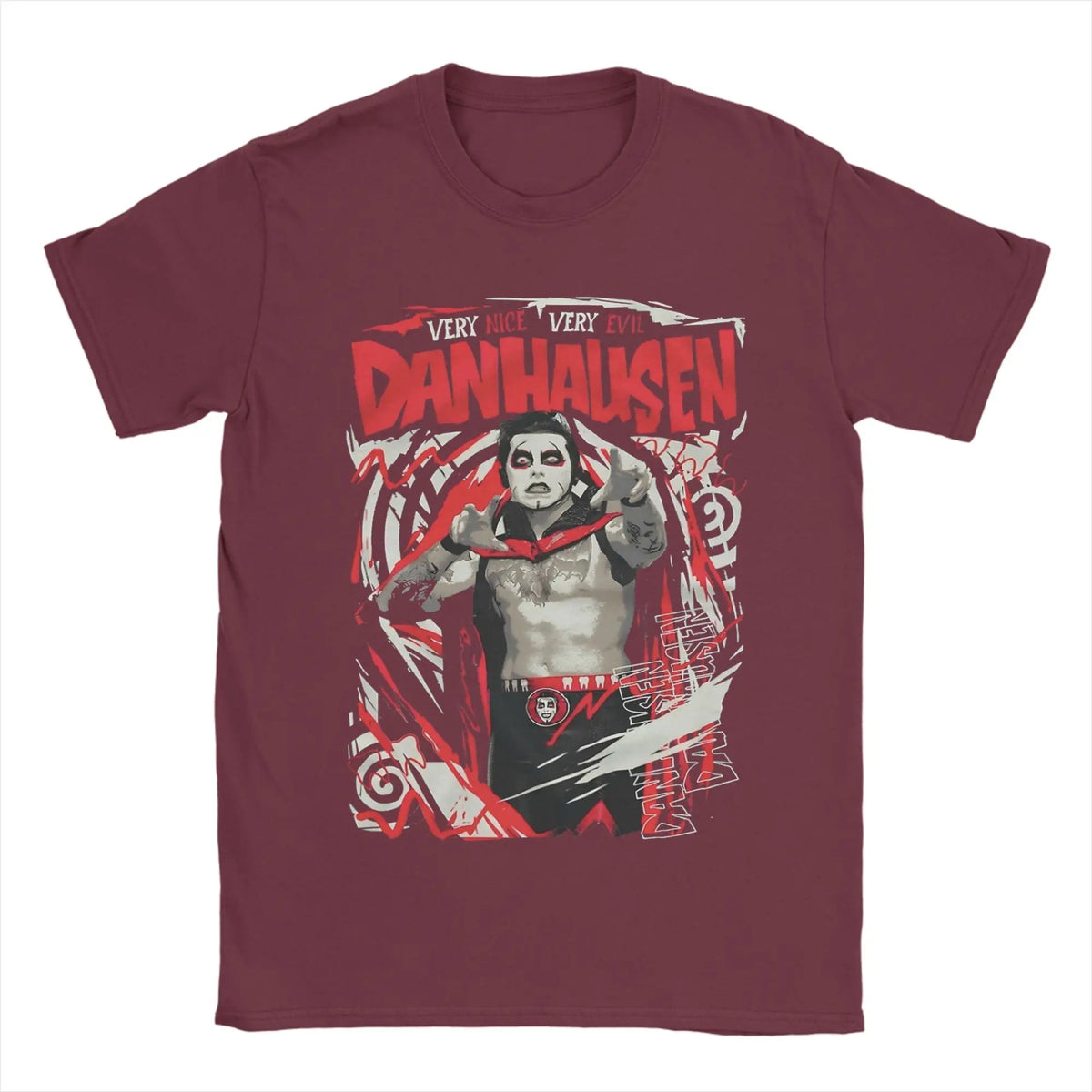 Men T-Shirt Danhausen Very Nice Very Evil Funny Pure Cotton Tee Shirt Short Sleeve  T Shirts O Neck Clothing 4XL 5XL 6XL