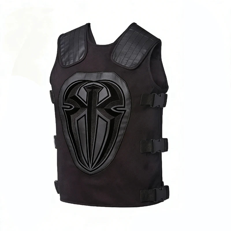 Roman Reigns Vest Shield Walkout Replica Vest Glove Gold, Red, Green, White, Black, Gray, Blue Motorcycles Locomotive Vest