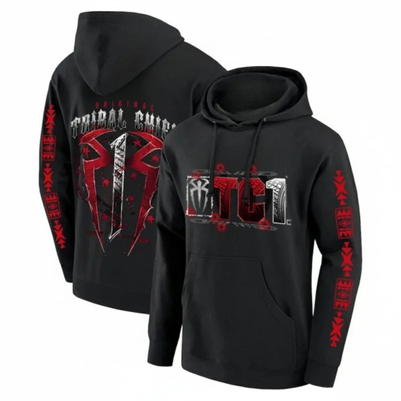 Roman Reigns Hoodies Vintage Merch Hoodie Men and Women Hip-hop Sports Pullover Sweatshirt