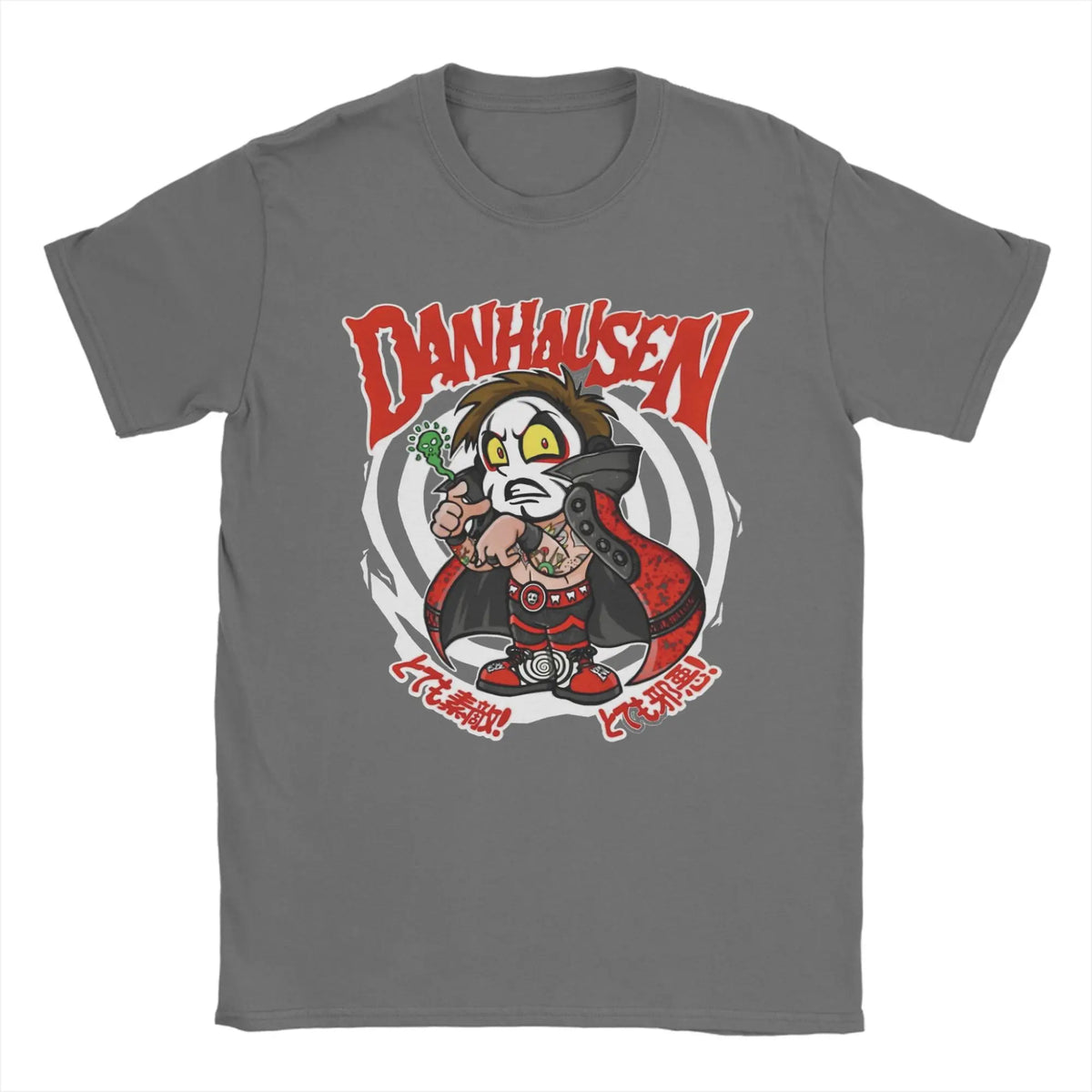 Danhausen Wrestler T Shirt Men 100% Cotton Hipster T-Shirt Round Neck  Tee Shirt Short Sleeve Tops Big Size