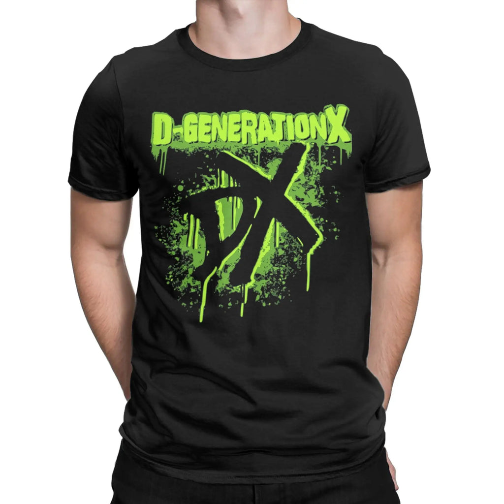 D-Generation-X Wrestling Men T Shirt Wrestler Boxer Casual Tee Shirt Short Sleeve O Neck T-Shirts Cotton Original merch