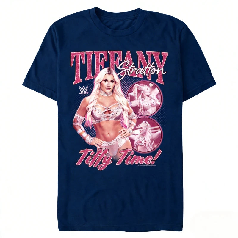 Tiffany Stratton women men's shirt oversized wrestling graphics shirts 2026 New summer Women's Y2k hot sale O-neck Tshirt