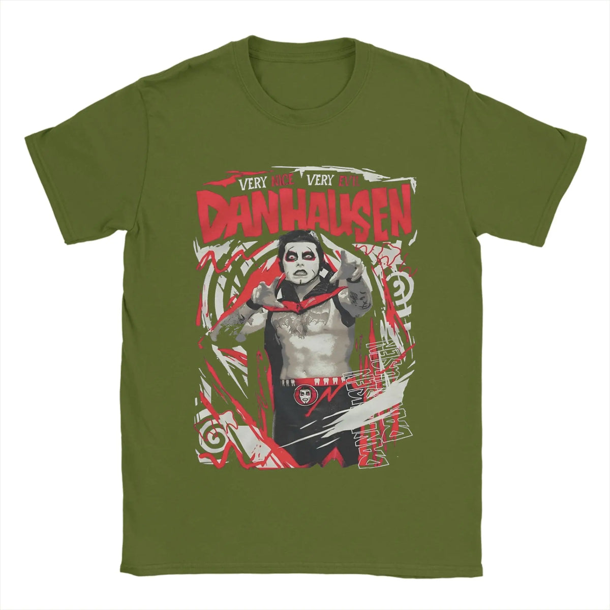 Men T-Shirt Danhausen Very Nice Very Evil Funny Pure Cotton Tee Shirt Short Sleeve  T Shirts O Neck Clothing 4XL 5XL 6XL