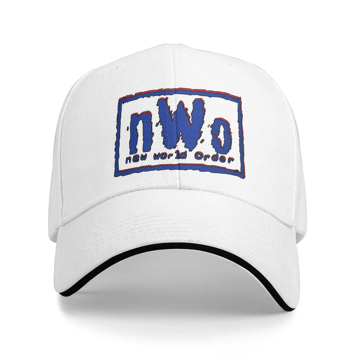 Unisex NWO Rebels Sandwich Hat  , Fitted Baseball Caps Polyester Sun Hats Breathable Racing Cap High Quality