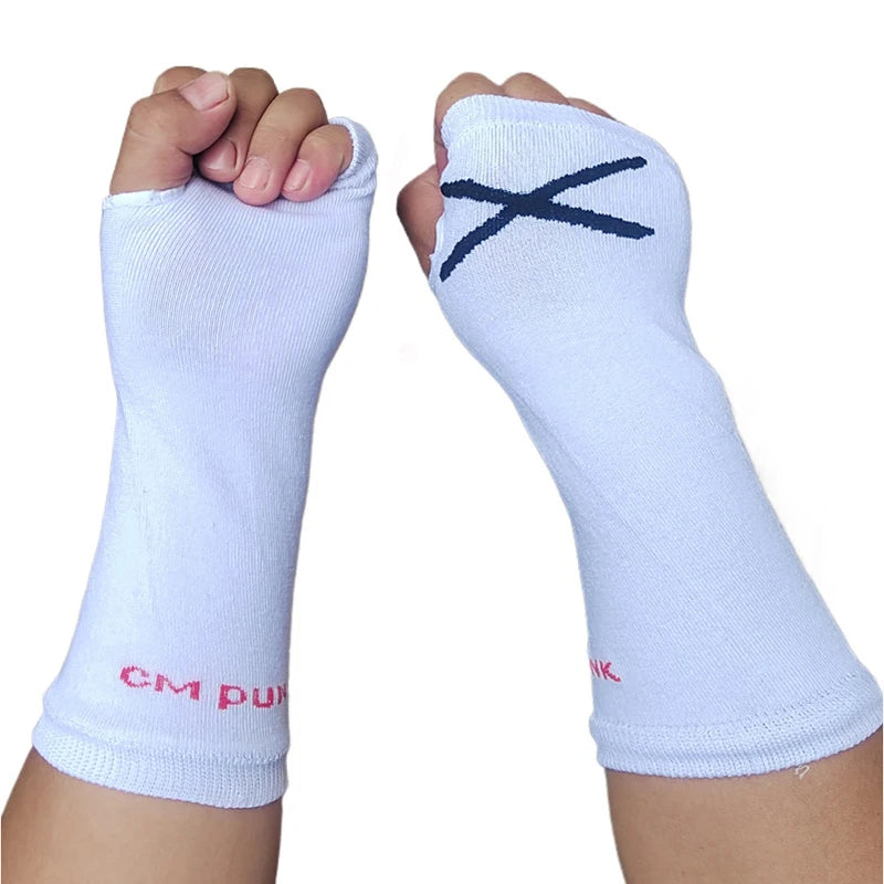 CM Punk Glove Set Philip Jack Brooks Wrist Protection Gloves Hand Protection Wrestling Arm Protection