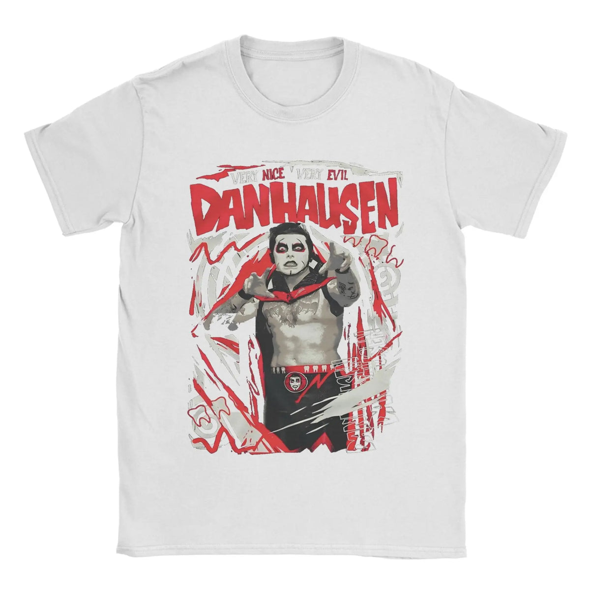 Men T-Shirt Danhausen Very Nice Very Evil Funny Pure Cotton Tee Shirt Short Sleeve  T Shirts O Neck Clothing 4XL 5XL 6XL