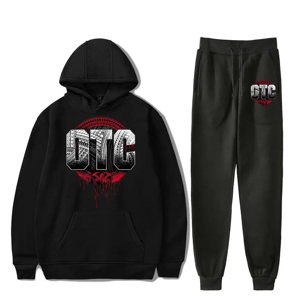 Roman Reigns OTC Vintage 90s PULLOVER HOODIE Merch Hoodies Set Men Women Hoodies Two-Piece Pants
