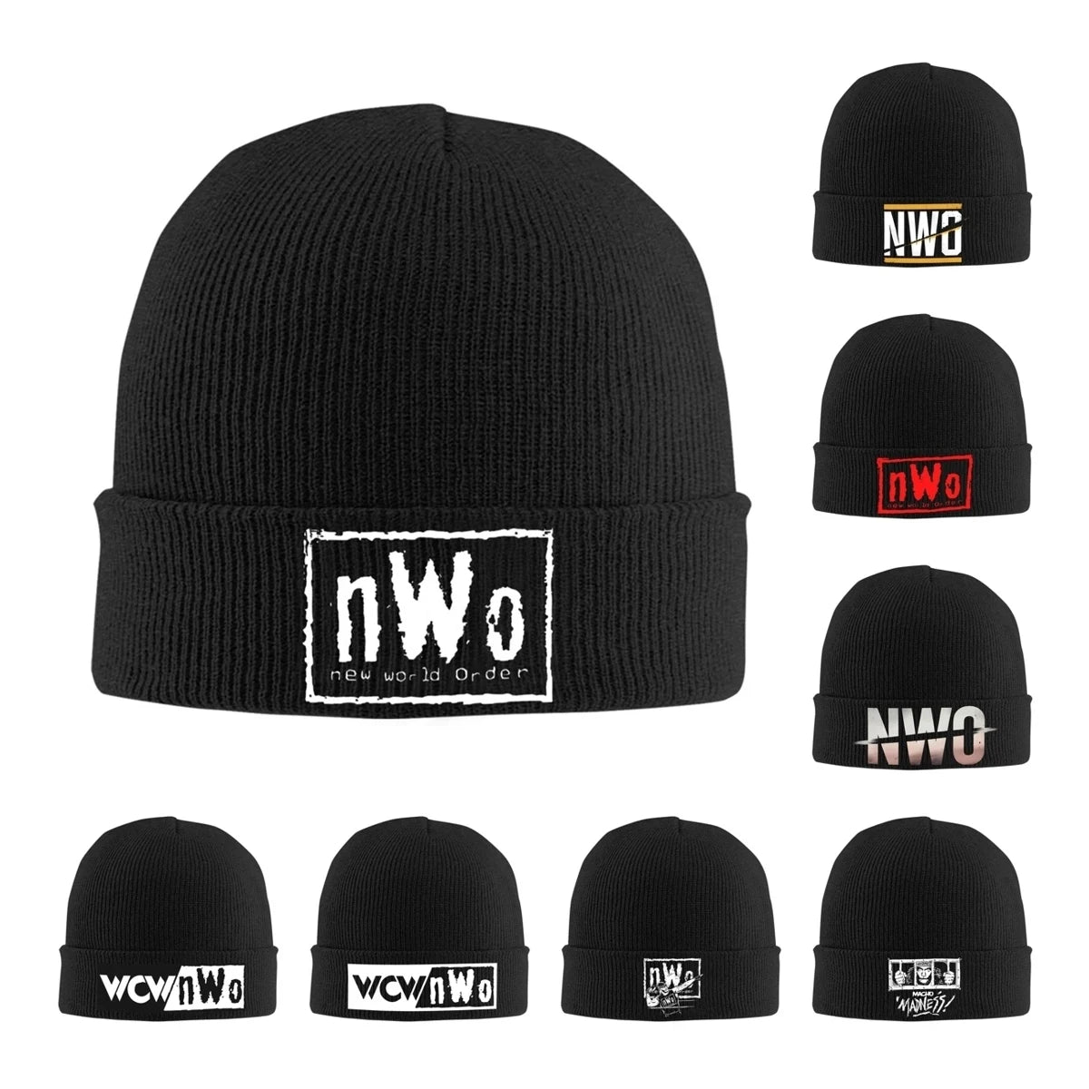 NWO Rebels Hats Autumn Winter Beanies Street  Caps Female Male Acrylic Bonnet
