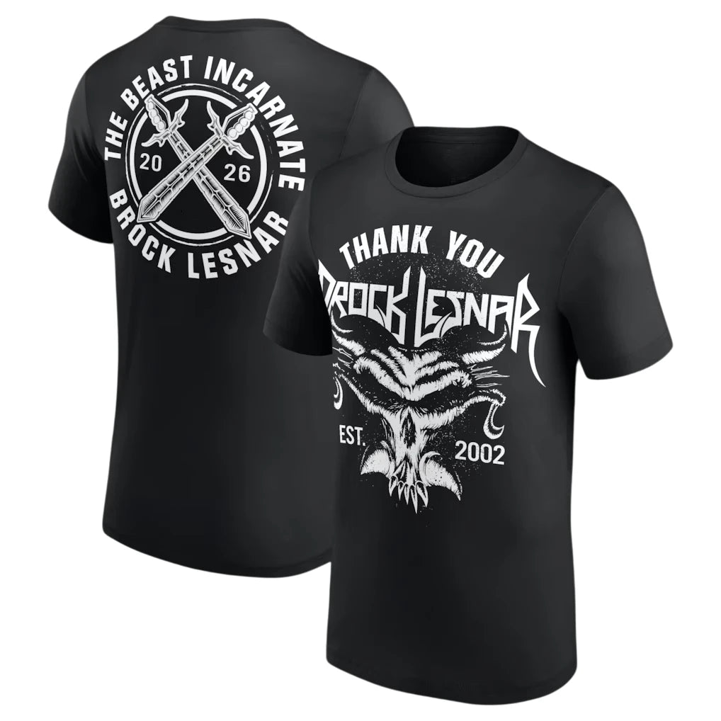 Brock Lesnar Talk Sh*t Get Hit Graphic 2026 Wrestling Fan Tshirt 100%Cotton Unisex Men‘s Women's T-Shirt Y2k Popular Casual Tee