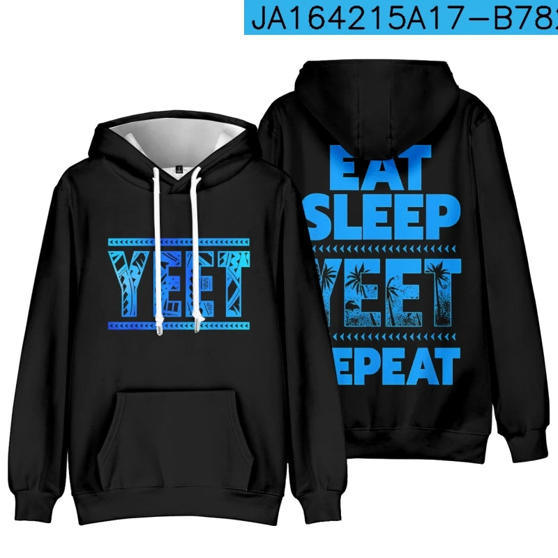 Jey Uso Yeet Hoodies Merch Hooded Women/Men Fashion Casual Streetwear Sweatshirts Clothing Fashion Hoodie Outwear
