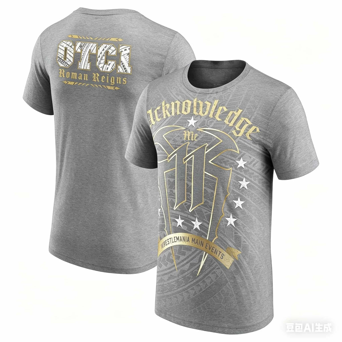 Model Roman Reigns Printed T-shirt Men Women Short Sleeve Streetwear Men's T-shirt Top 2026 Summer New Tee Cotton Y2K Clothing