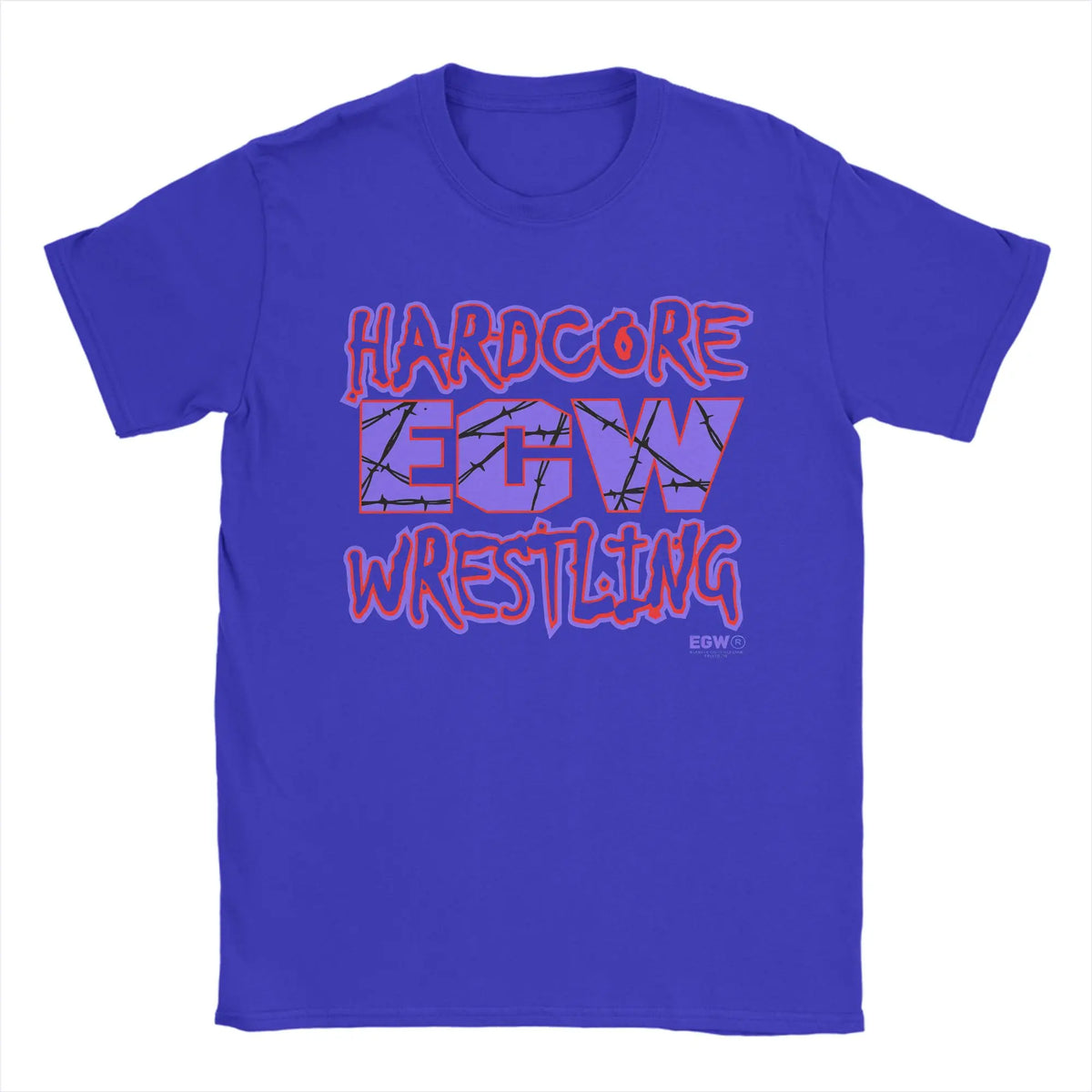 Ecw Hardcore Wrestling  Cotton T Shirt For Mens Summer  Y2K Retro T-Shirts Comfortable Fashion Tees Oversized Custom DIY Tops