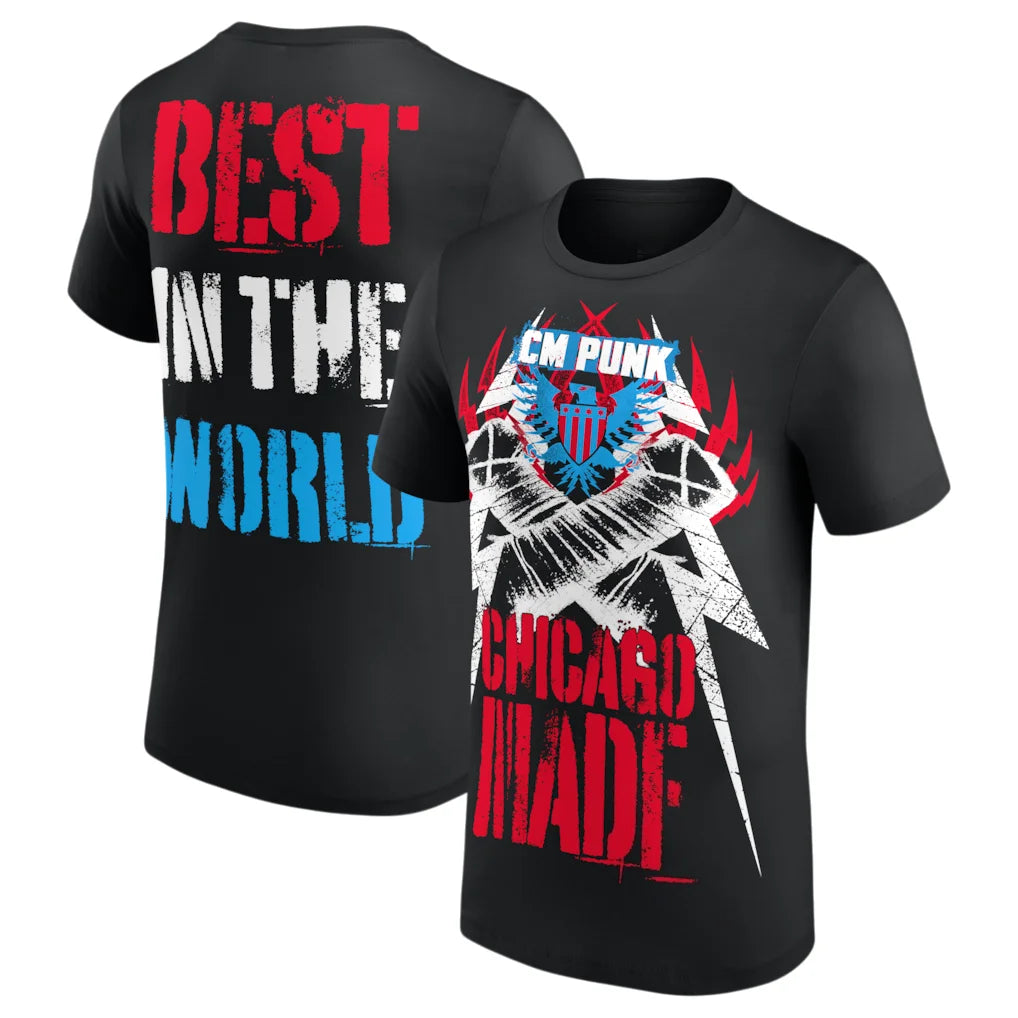 2026 CM Punk Pipe Bomb Graphic T-shirt Men Women Summer 100 Cotton Clothing Fashion High Quality Short Sleeved Top Streetwear
